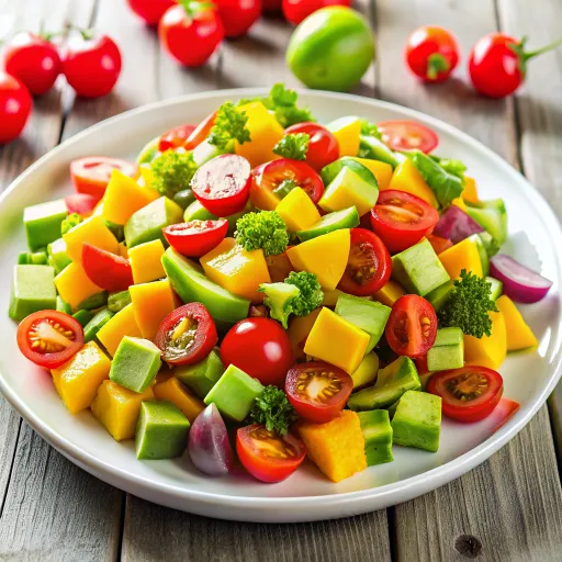 শস্যদানা সবুজ সালাদ